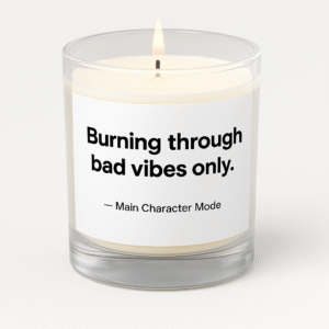 Main Character Candle – Burn Through Bad Vibes