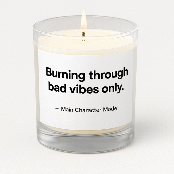 Main Character Candle – Burn Through Bad Vibes